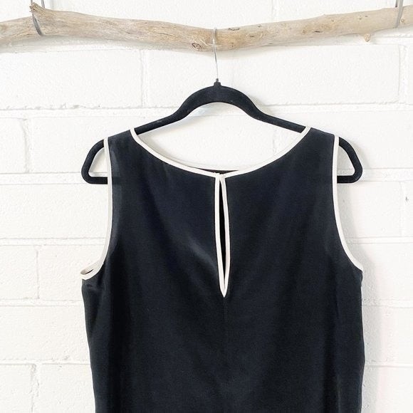 David Lerner ShopBop Silk Mini Sheath Little Black Dress M - Picture 7 of 12